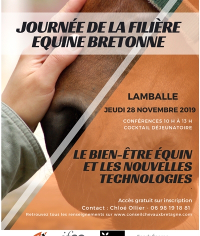 Présentation d'EquuRES lors de la Journée dédiée au « Bien-être équin et nouvelles technologies » le jeudi 28 novembre 2019 à Lamballe, en Bretagne