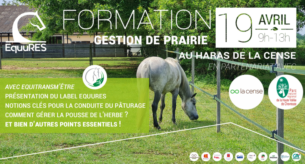 Formation sur la gestion de prairies le mardi 19 avril 2022 matin au Haras de la Cense