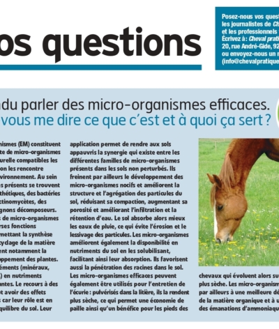 Le Label EquuRES dans le Cheval Pratique d'Avril 2020