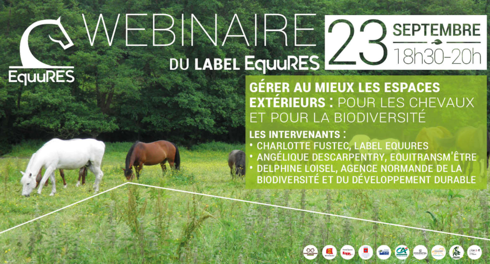 Webinaire label EquuRES - Gérer au mieux les espaces extérieurs : pour les chevaux et pour la biodiversité