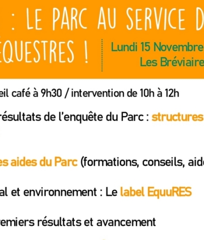 Présentation du label EquuRES au Haras des Bréviaires le 15 novembre