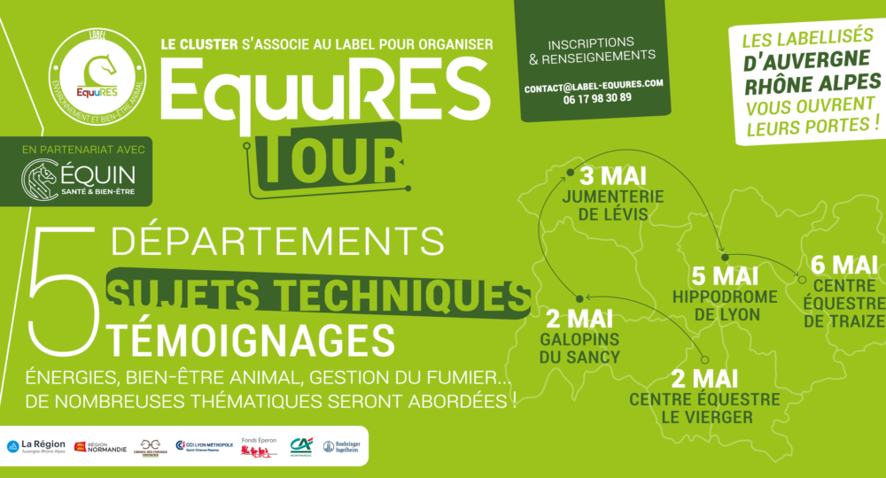 EquuRES Tour en Auvergne-Rhône-Alpes avec le cluster équin