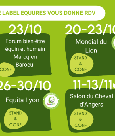 Le label EquuRES vous donne RDV lors de 5 évènements