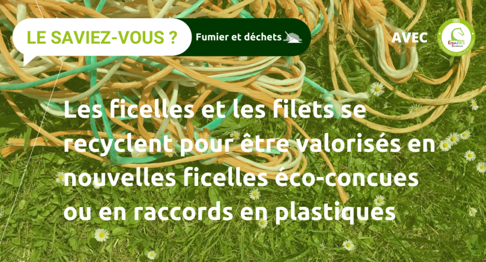 Résultats d'enquêtes sur le recyclage des ficelles et filets