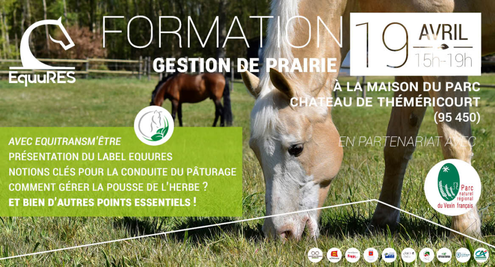 FORMATION SUR LA GESTION DE PRAIRIES LE MARDI 19 AVRIL à la Maison du Parc du Vexin Français